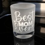 Decorative Frosted Glass Tumbler