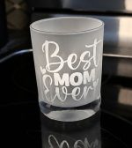 Decorative Frosted Glass Tumbler - Image 3